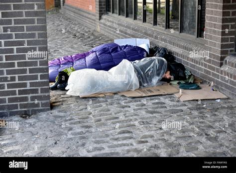 Homeless Sleeping Rough In Central Bristol UK Stock Photo Alamy