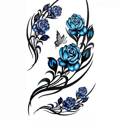 Tattoo Sticker Waterproof Elegant Temporary Tattoos 3d Sex Henna Tattoo