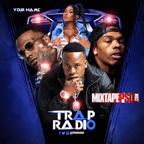 Trap Radio 13 Mixtape Psd Graphic Design Mixtapepsds Com