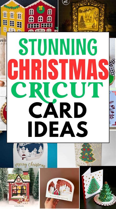 A Bunch Of Christmas Cards With The Words Stunning Christmas Cricut