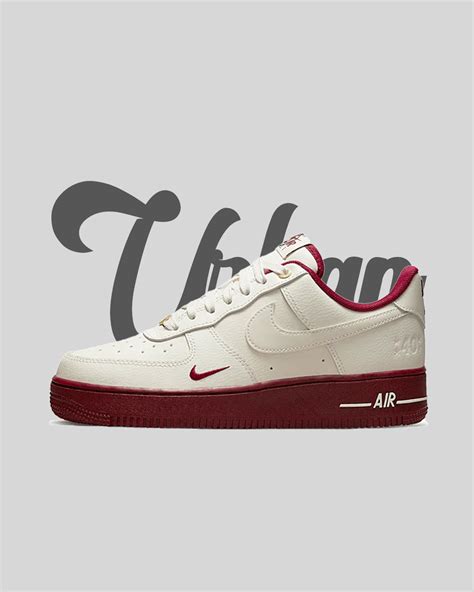 Nike Air Force 1 Low 07 40th Anniversary Edition Sail Team Red Urban Collection