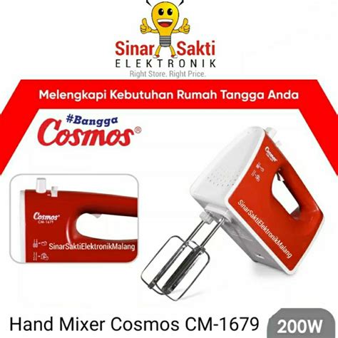 Jual Hand Mixer Kue Cosmos Tangan CM 1679 CM1679 Pengaduk Otomatis