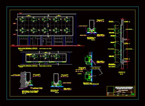 Facciata Continua In Autocad Libreria Cad