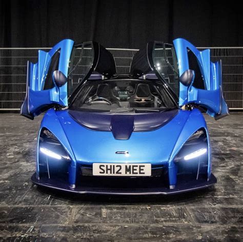 Mclaren Senna Chassis Painted In Mso Cerulean Blue W Exposed Dark