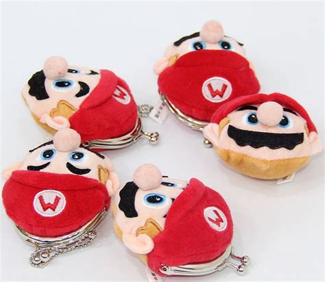 Super Mario Brothers Mario Fuzzy Coin Bag Money Handbag Hasp Purse