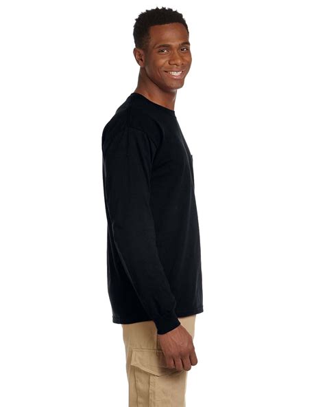 G Gildan Adult Ultra Cotton Oz Long Sleeve Pocket T Shirt