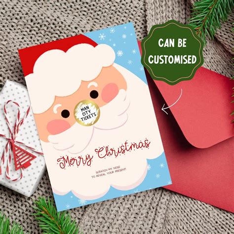 Funny Christmas Scratch And Reveal Personalised Christmas Scratch Card