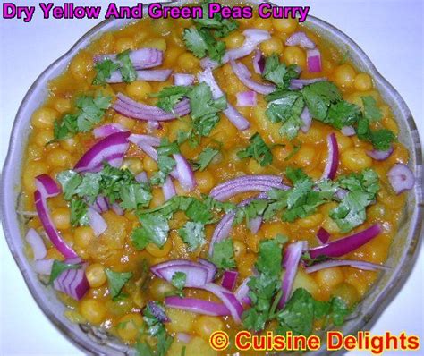 Ghugni Dry Yellow And Green Peas Curry In Bengali Style Cuisine