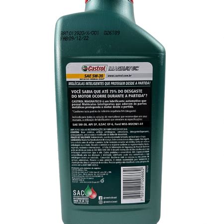 Oleo Motor Castrol Magnatec 5w30 Sintético API SP GF 6 Ford WSS M2C961 A1