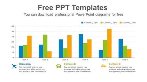 Clustered Bars Free Powerpoint Google Slides Templates