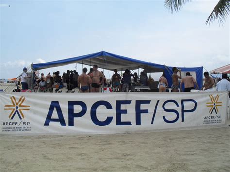 APCEF SP Atividades Esportivas Na Barraca De Praia Em Santos APCEF SP