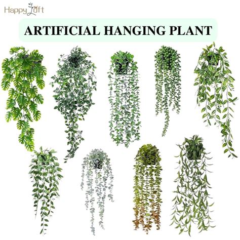 Artificial Plants Vines Ferns Persian Rattan Fake Hanging Plant Hanging