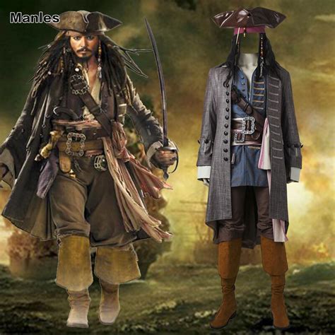 Kapitan Jack Sparrow kostium piraci z karaibów Cosplay Dead Men Tell No