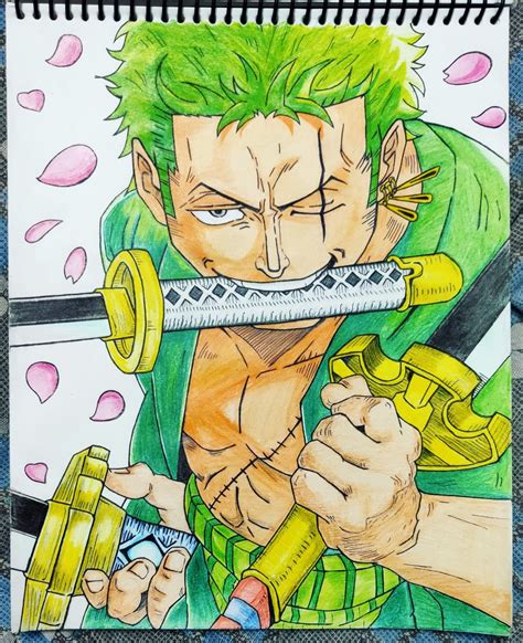 Zoro drawing | Anime drawing books, Anime drawings, Easy manga drawings