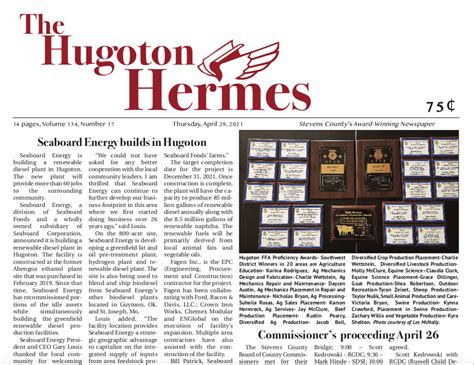 April 29 2021 Hugoton Hermes News