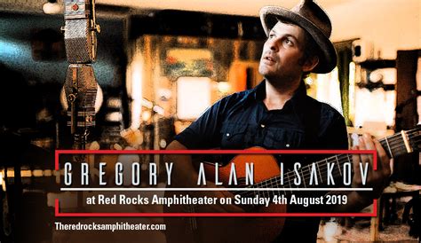 Gregory Alan Isakov Tickets | 4th August | Red Rocks Amphitheatre