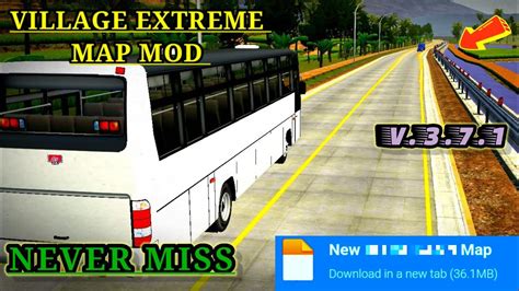 Map Mod Bussid 37 Village Extreme Map Mod For Bus Simulator