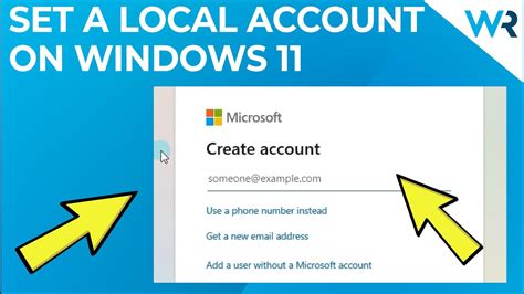 How To Create A Local Account On Windows 11 Youtube