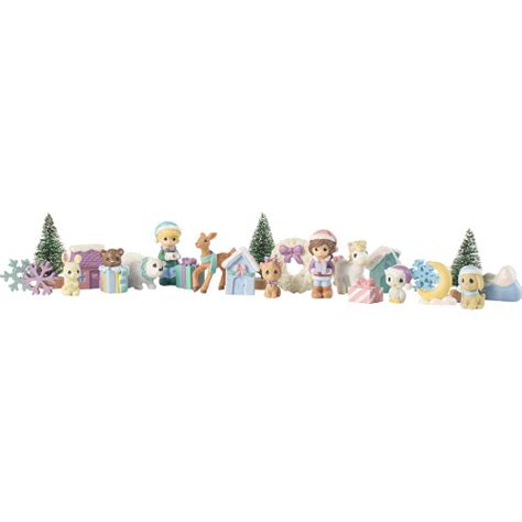 Precious Moments 201407 Winter Moments LED Wood/Resin Advent Calendar