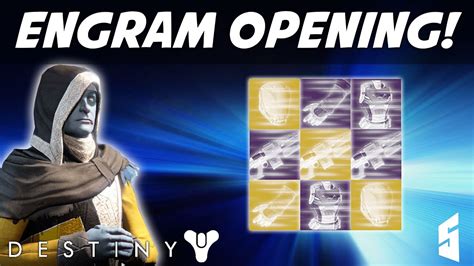 Destiny Live Exotic And Legendary Engram Opening Lucky Youtube