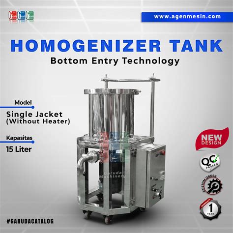 Homogenizer Tank With Bottom Entry Technology Garuda Machinery