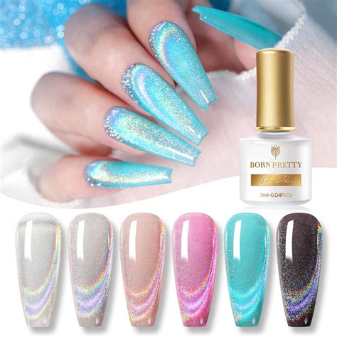 BORN PRETTY UV Nagellack Magnetisch Set Gel Nagellack Holographic