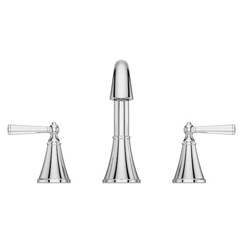 Pfister Saxton Polished Chrome Widespread 2 Handle Watersense Bathroom Sink Faucet With Drain