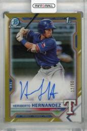 Mint Topps Bowman Texas Rangers Heriberto Hernandez