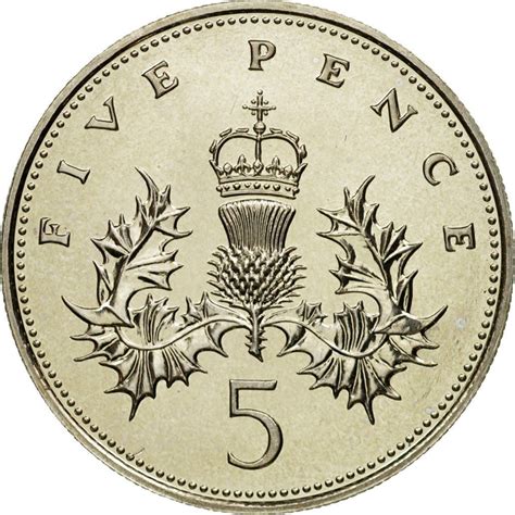 Five Pence 1986 (mint sets only), Coin from United Kingdom - Online ...