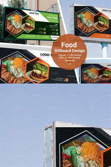 Fast Food Billboard Template Masterbundles