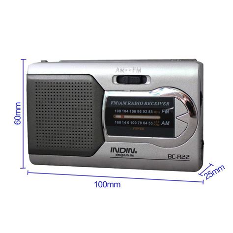 Universal Slim Am FM Mini Radio World Receptor Estéreo Altavoces