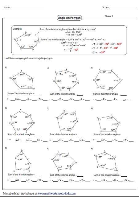 The Ultimate Guide Geometry Worksheet Area Of Regular Polygons Answer Key