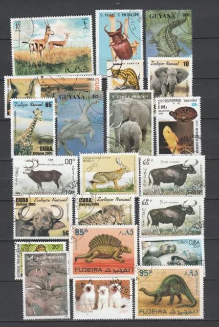 La Faune Lot De Timbres Oblit R S Th Me La Faune Eur Picclick Fr