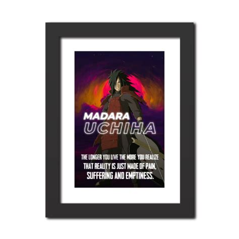 Madara Uchiha Quote Naruto Anime Painting Tenorarts