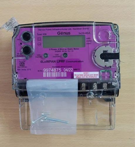 Three Phase Lprf Msedcl Approved Meter L T By Schneider