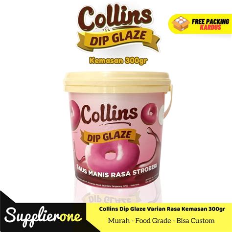 Collins Dip Glaze Gr Toping Donat Collins Selai Donat Collins