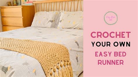 Free Crochet Bed Runner Pattern Super Bulky Yarn YouTube