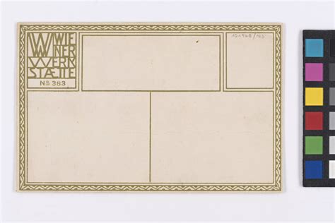 Postkarte der Wiener Werkstätte Nr 383 Geschichte vom kühnen Ritter