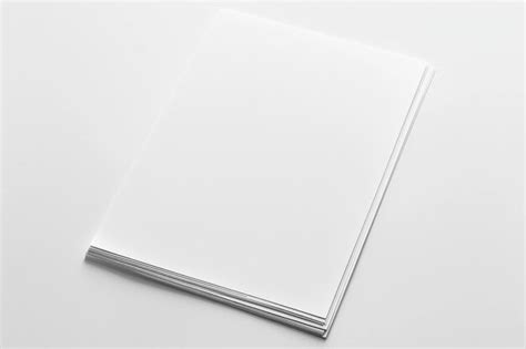 Blank A4 Paper Mockup On Isolated Background Created With Generative Ai