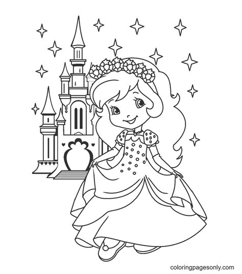 Blueberry Muffin And Lemon Meringue Coloring Pages Strawberry