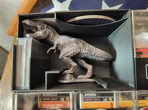 🦖 Unmatched Game Storage Solution for T-Rex - custom box to fit mini in