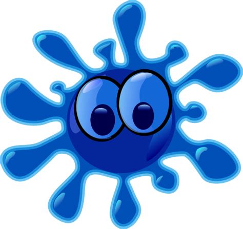 Splat Blue Clip Art At Clker Vector Clip Art Online Royalty Free