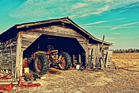 Old Farm with Tractor and Barn | hope you are all doing well and I will ...