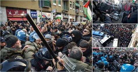 Manifestazioni Pro Palestina Attivisti In Piazza Nonostante I Divieti