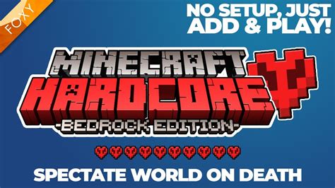 Hardcore Mode Addon For Mcpe Minecraft Bedrock Edition Youtube