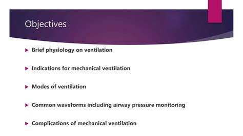 Mechanical Ventilation Pptx