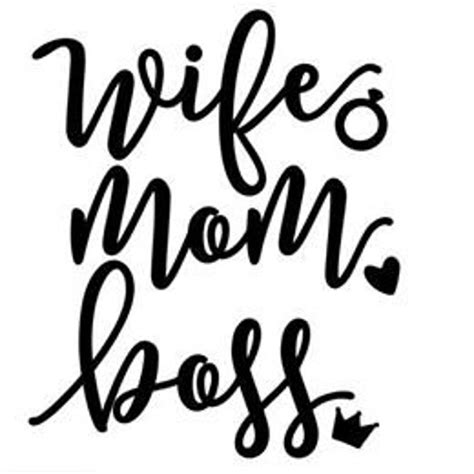 Mom Wife Boss Decal Mom Wife Boss Sticker Car Decal Mom Wife Boss