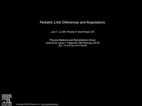 Pediatric Limb Differences And Amputations Ppt Download