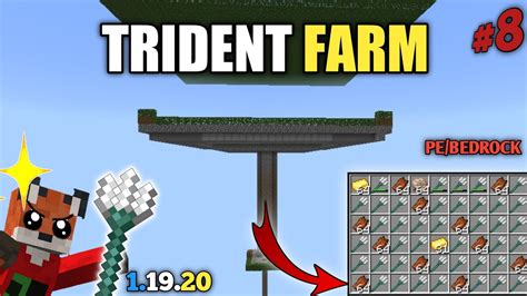 Made Automatic Trident Farm In Minecraft Pe Hindi Livetokki