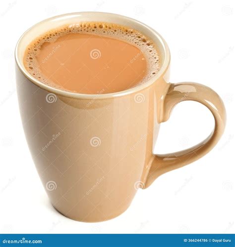 Cafe Au Lait Isolated On White Background Stock Image | CartoonDealer